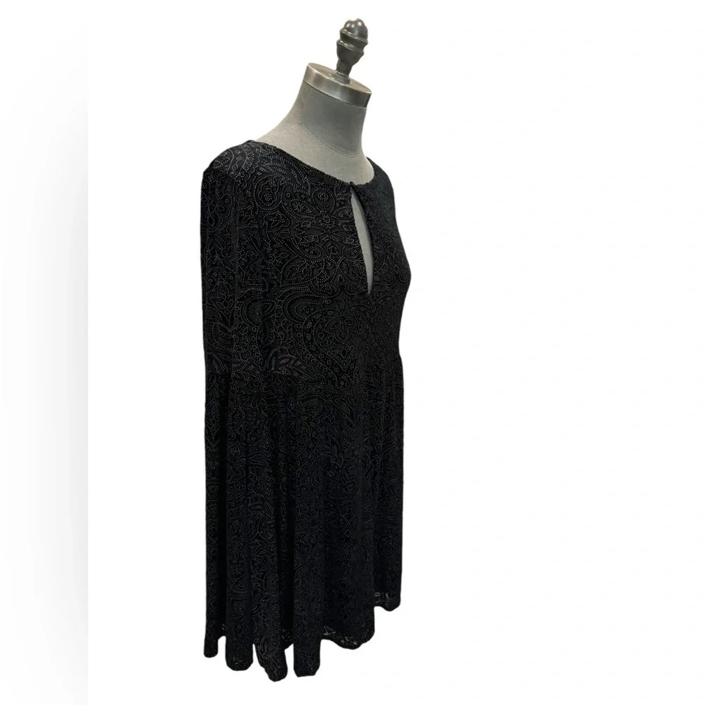 Cupcakes & Cashmere Janna Velvet Mini Dress Bell Sleeve S NWT